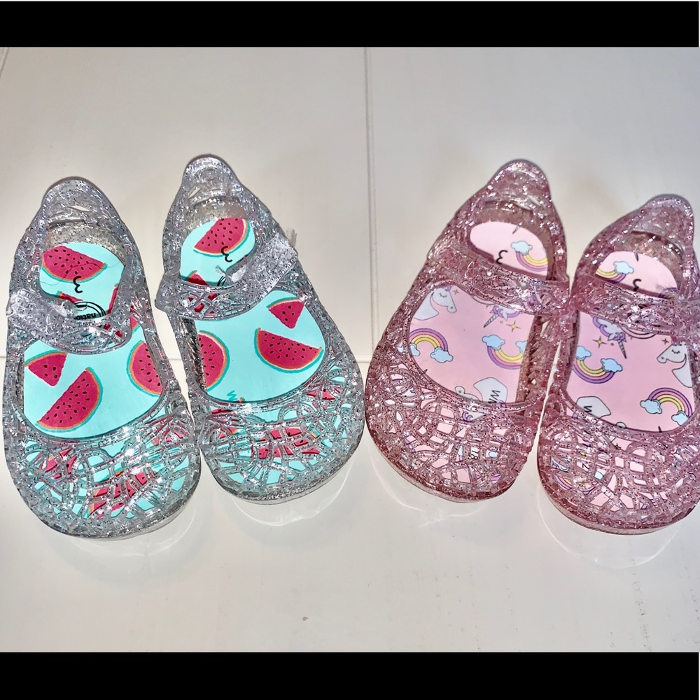 EUC Baby girl’s jelly shoe bundle.
